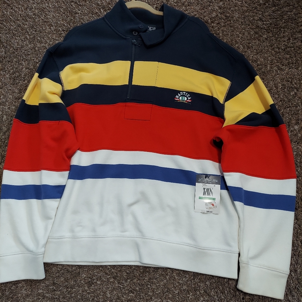 Nautica long sleeve sweatshirt Size large Multicolor